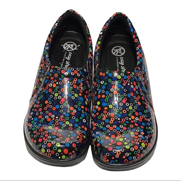 Easy Street 7.5M Fireworks Clog Ortho Comfort Slip-Resistant Slip-On Nurse Shoe - Picture 1 of 5